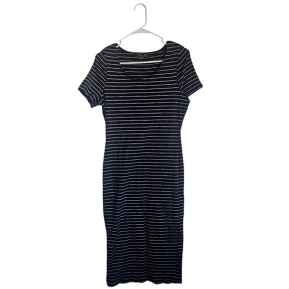 Primark Black and White Sheath Midi Dress - Picture 1 of 5